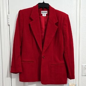 Vintage Joan Leslie red blazer - size 8 petite - new with tags!